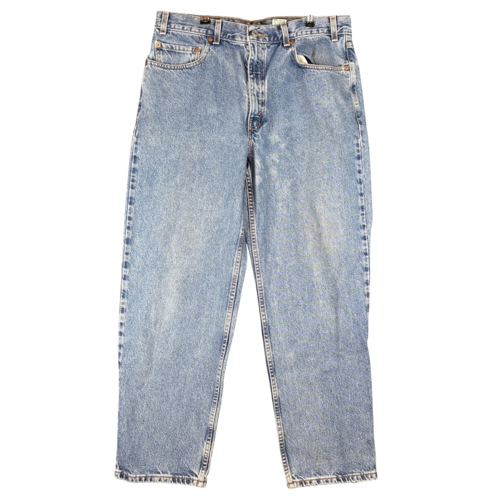 Levis 550 Relaxed Fit Jeans Mens 36x29 Light Wash Blue Denim 100% Cotton Casual